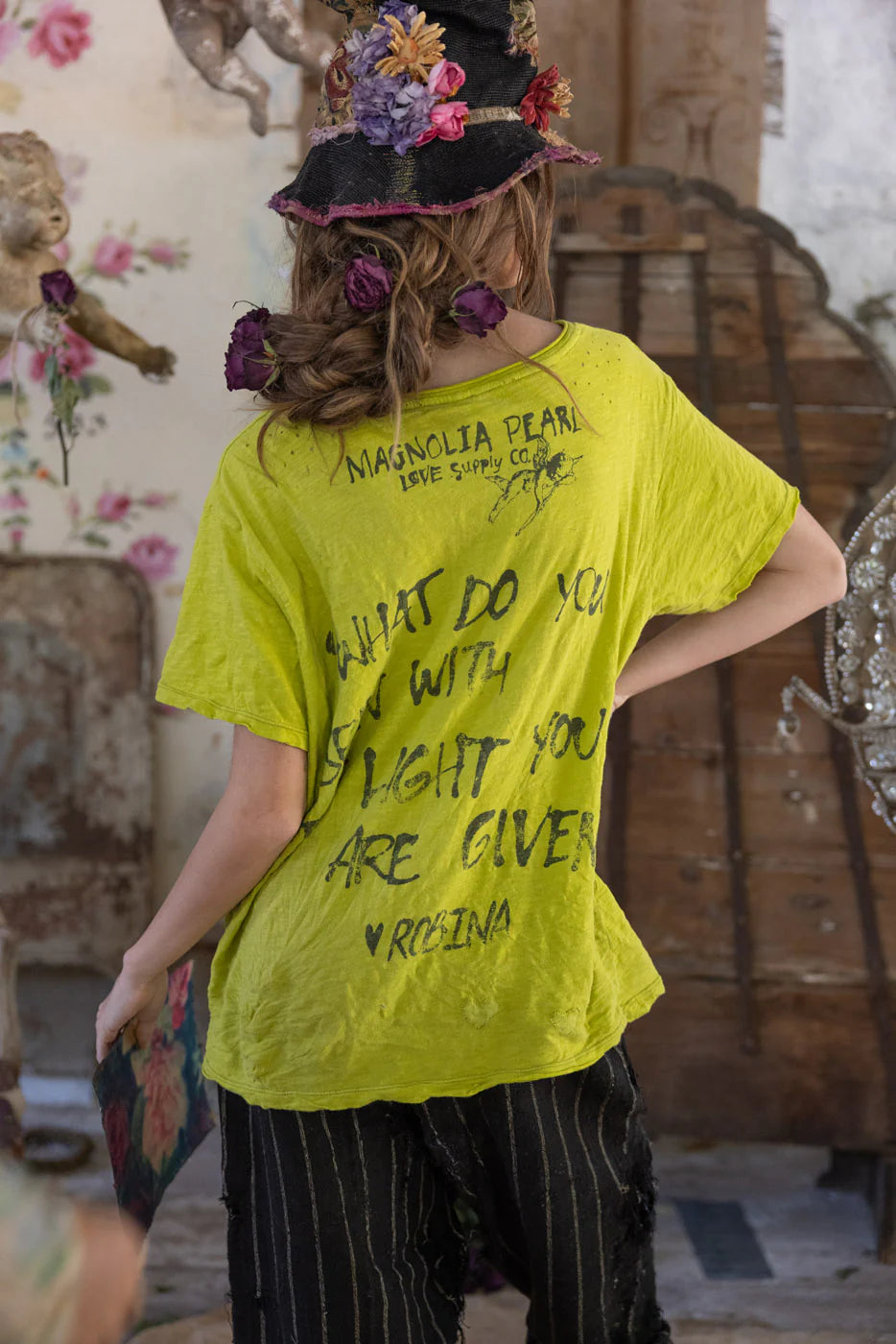 Venice Lover Butterfly Tee 2440 - Magnolia Pearl
