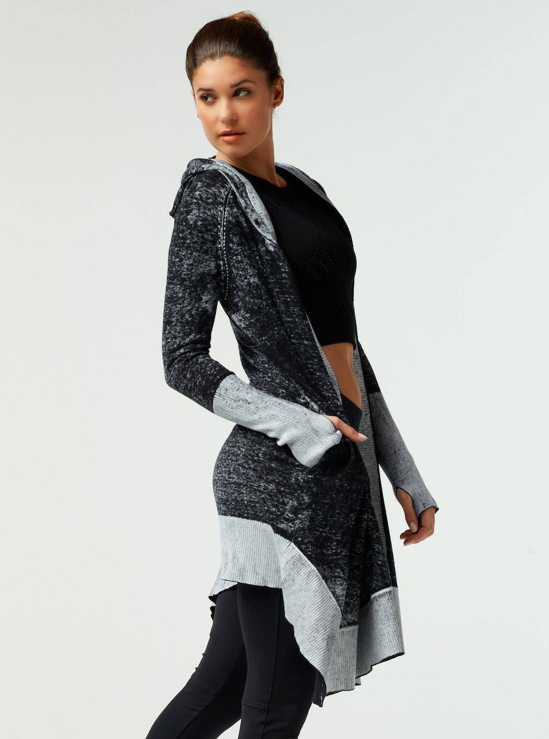 Huntress Cardigan BLT235B05 - Blanc Noir