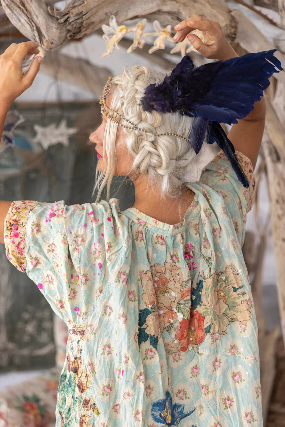 Appliqué Fayhe Dress 1290 - Magnolia Pearl
