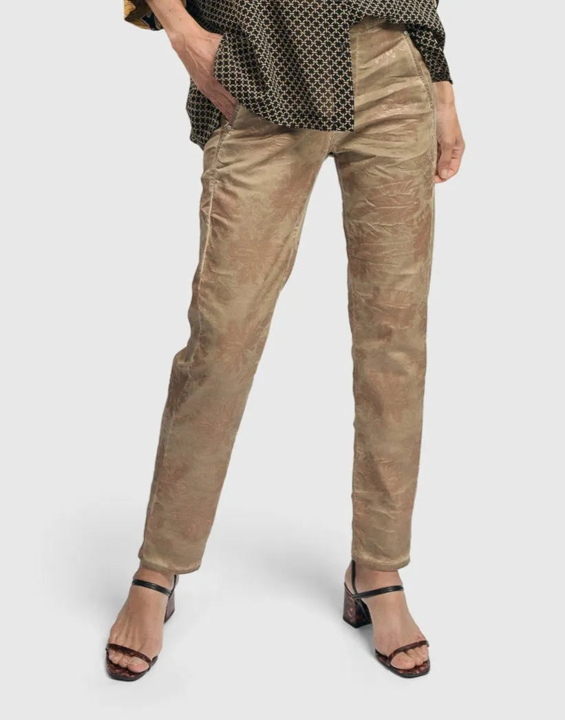 Floral Iconic Stretch Jeans SP419G - Alembika