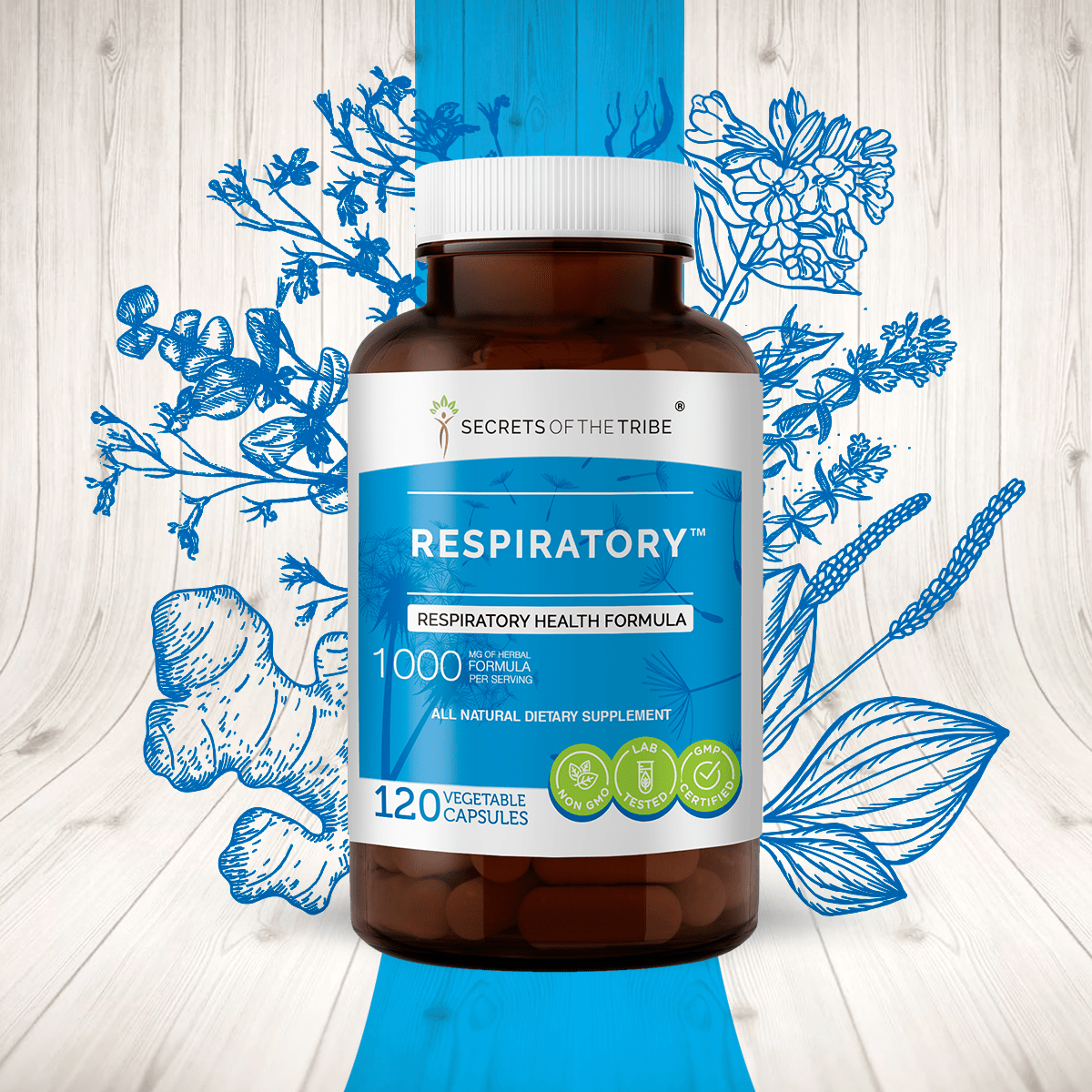 Respiratory Capsules. Respiratory Health Formula: 60 Capsules