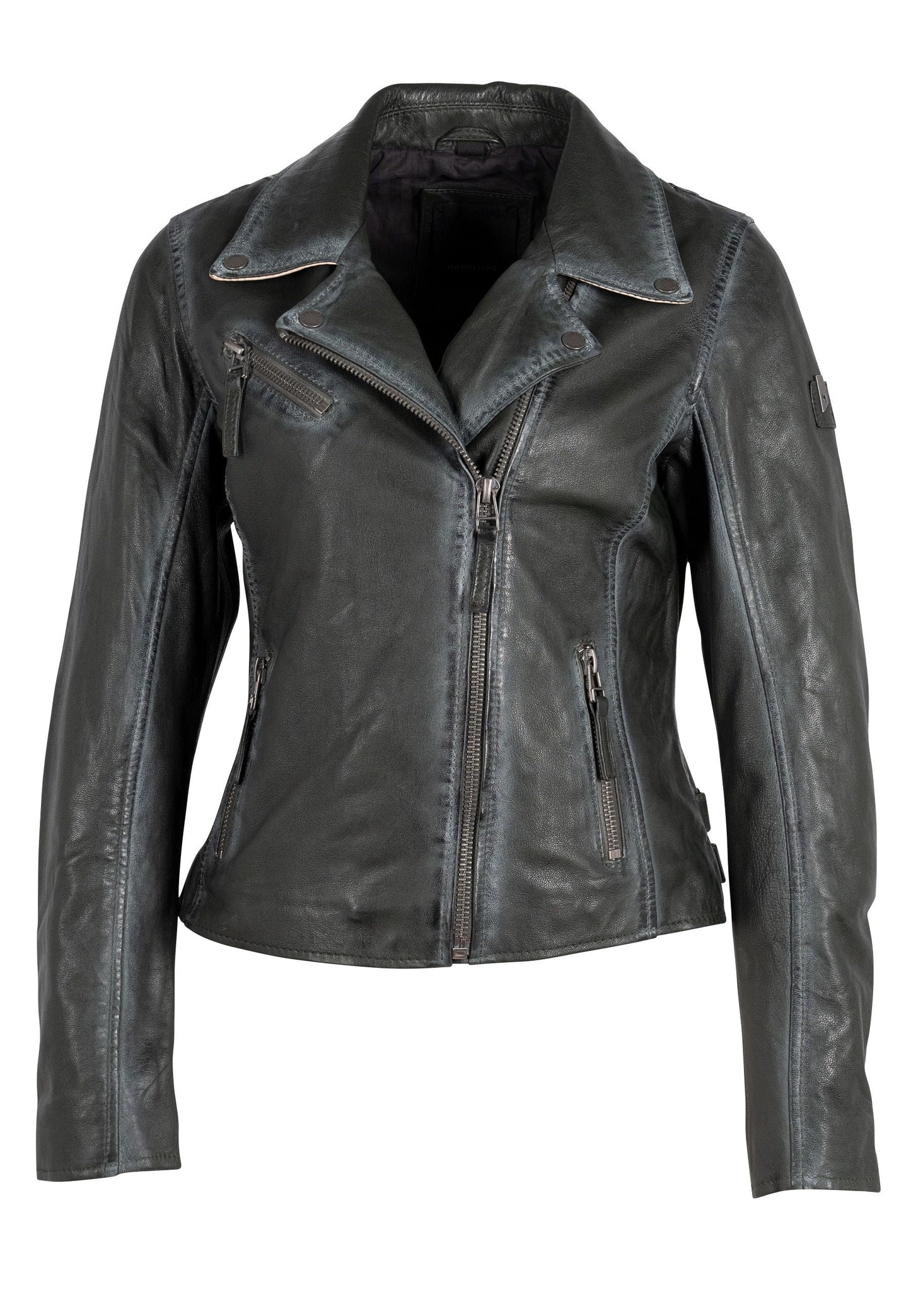 Christy RF Star Detail Leather Jacket - Mauritius Leather