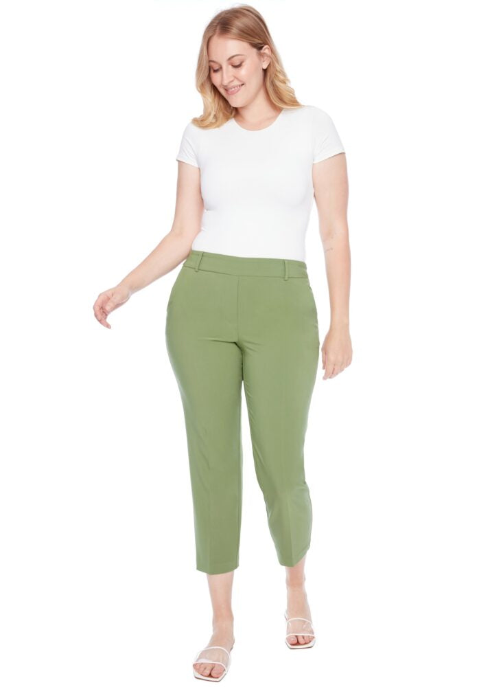 Chloe Solid Amalfi Straight-Leg Ankle Pant 256032 - I Love Tyler Madison