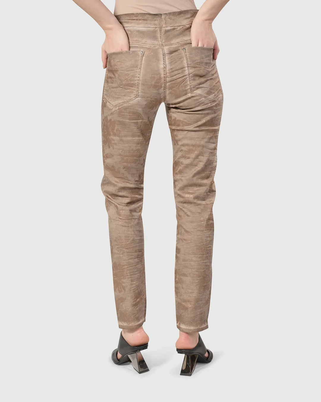 Floral Iconic Stretch Jeans SP419G - Alembika