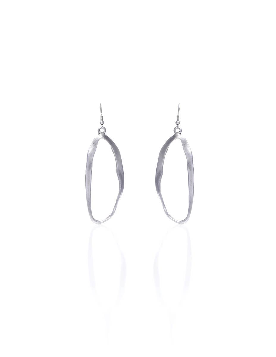 Antique Silver Plated Boho Style Earrings