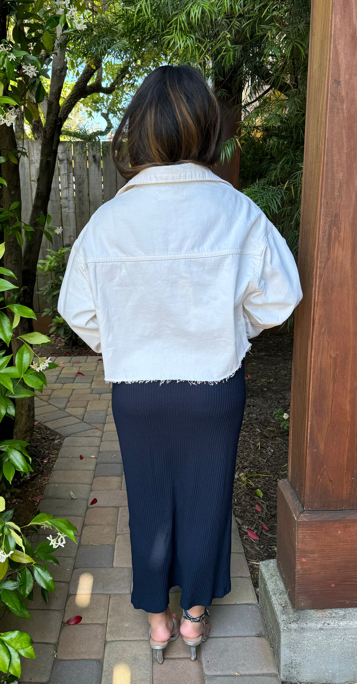 Denim Crop Jacket EM1012 - Etienne Marcel