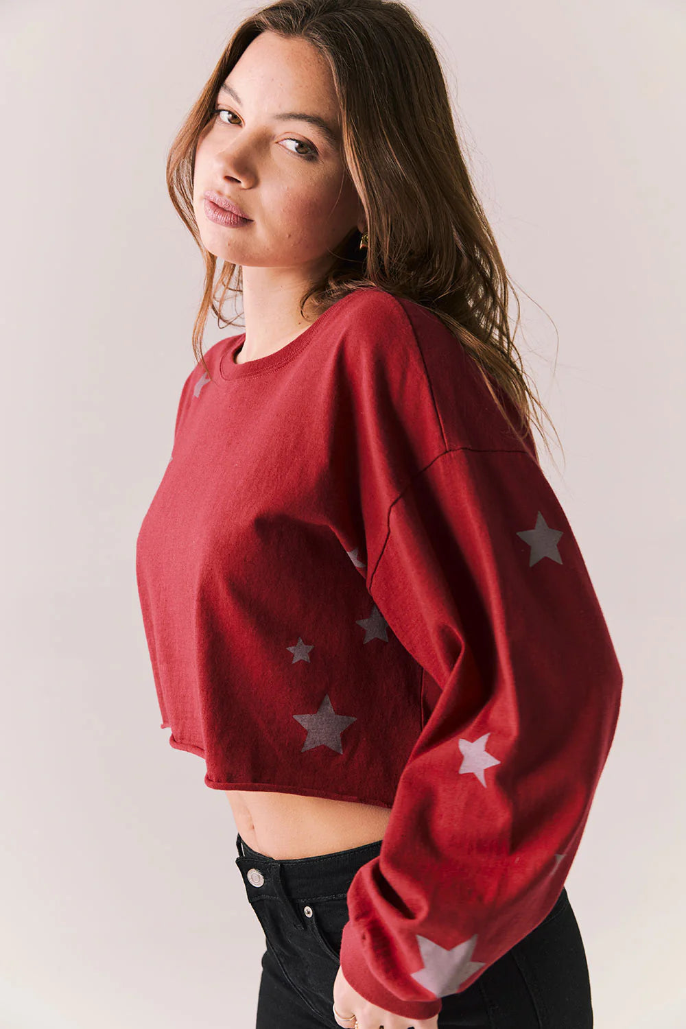 Distressed Stars Pullover CW9818 - CHASER