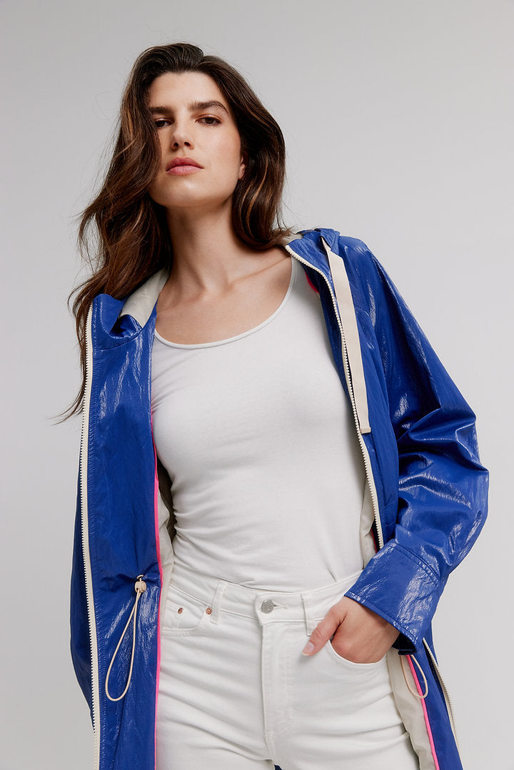 Hooded Anorak Jacket K5677R-335 - Nikki Jones