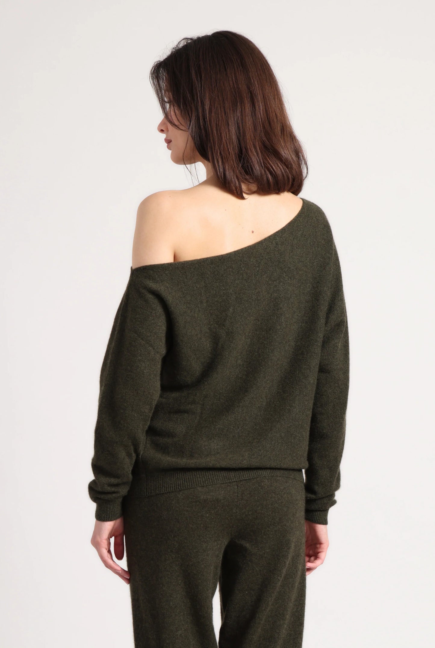 Cotton Cashmere Off The Shoulder Top - Minnie Rose