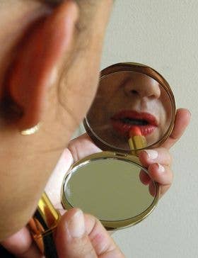 Klimt Mother and Child Purse Handbag Magnification Mirror
