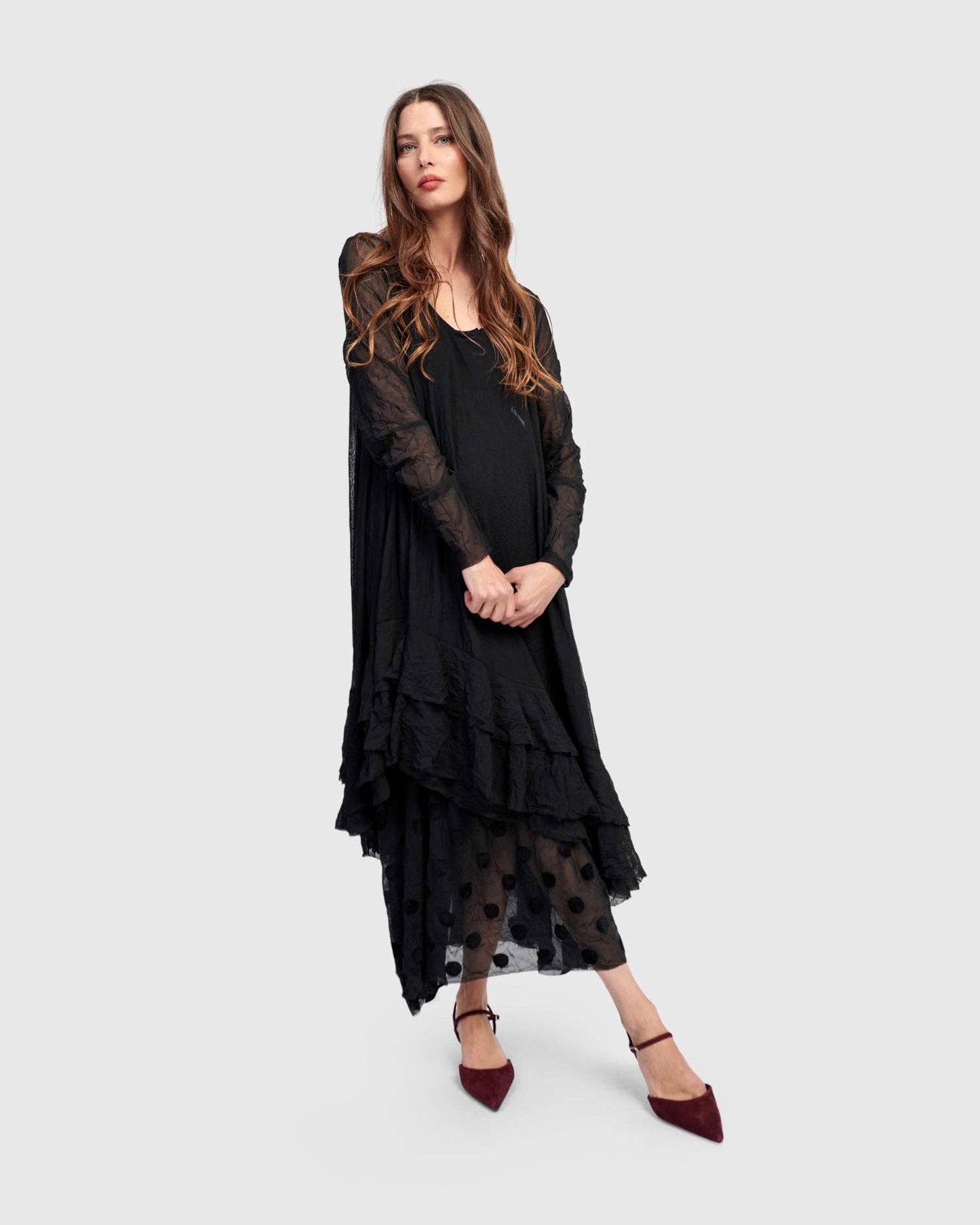Joanie Maxi Skirt, Black: BLACK / 2 (US 8-10)