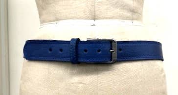 Leather belt classic cut