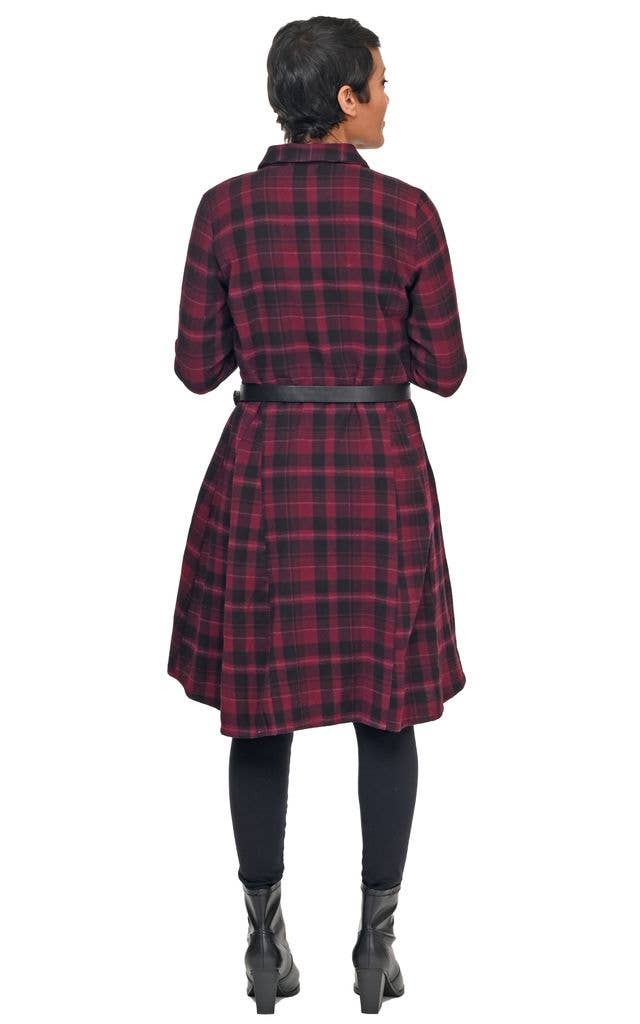 CV1208 Sheridan Dress in Lucerne Flannel*: XS