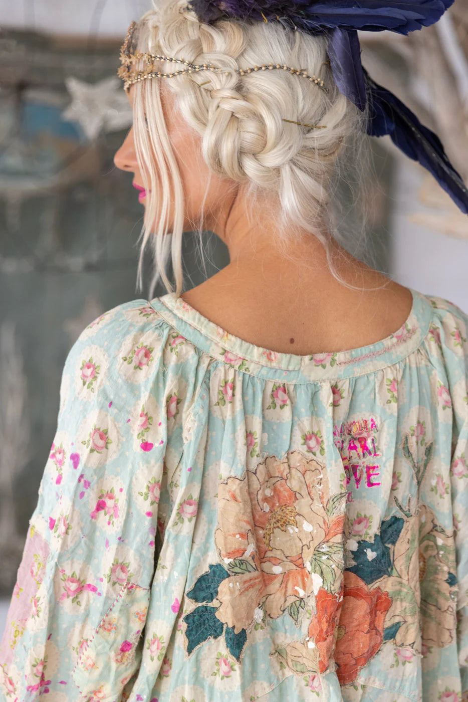 Appliqué Fayhe Dress 1290 - Magnolia Pearl