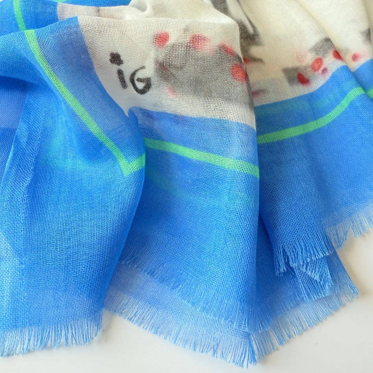 Cotton Scarf Love Letters