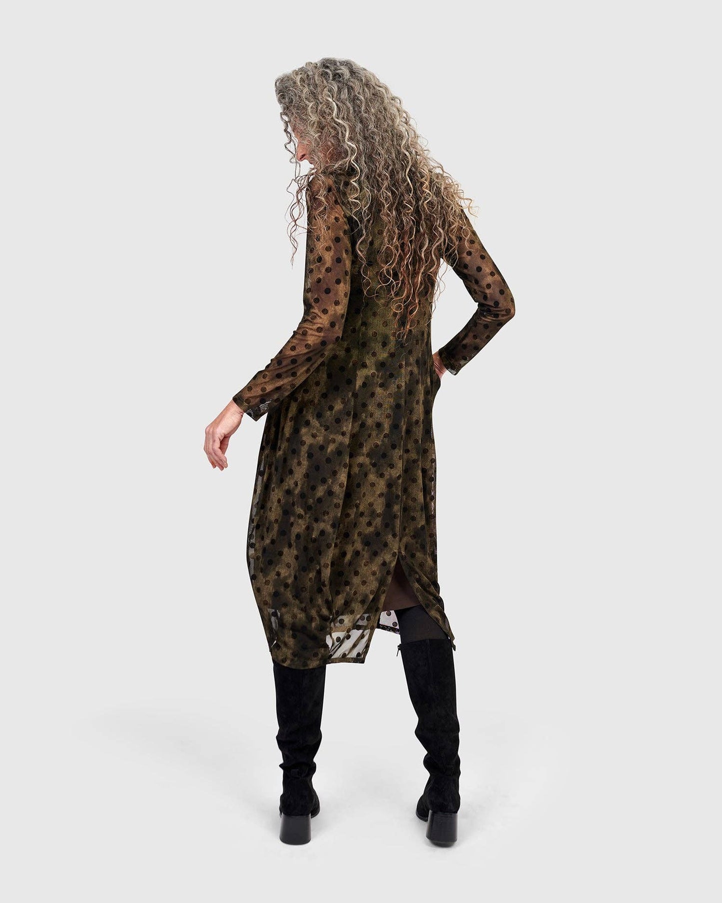 Grove Mesh Cocoon Dress, Antique: Antique / 2 (US 8-10)