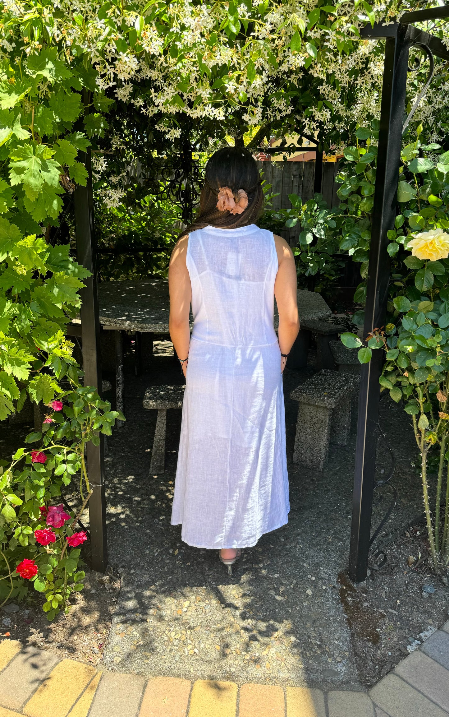 Olivia Linen Dress 90926 - INIZIO