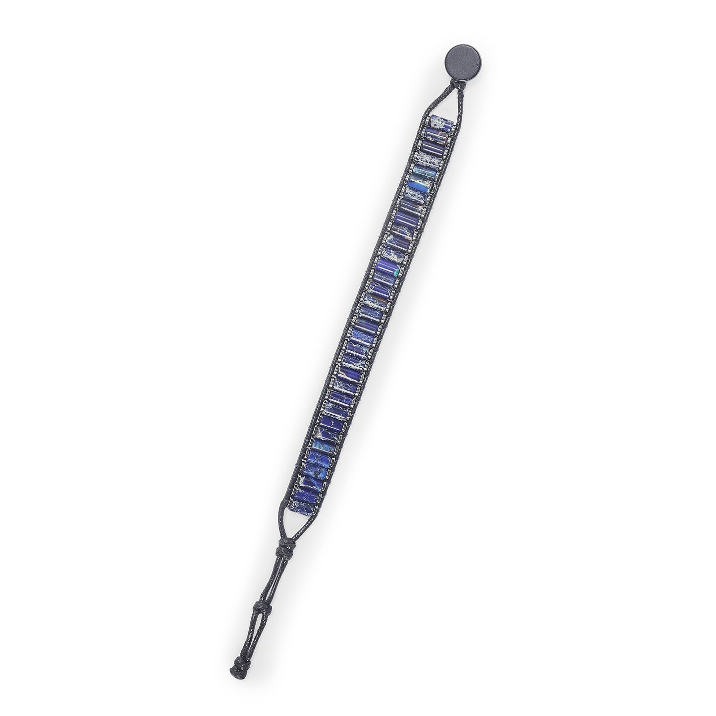 MEN'S BRACELET WITH LAPIS LAZULI AND HEMATITE - ENDTB17: Large