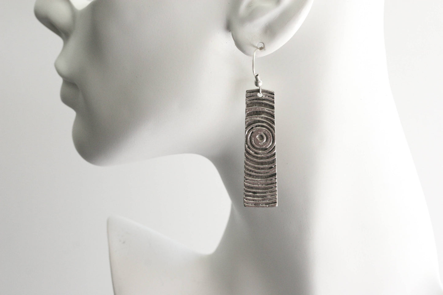 Handmade Pewter Earings - 5178