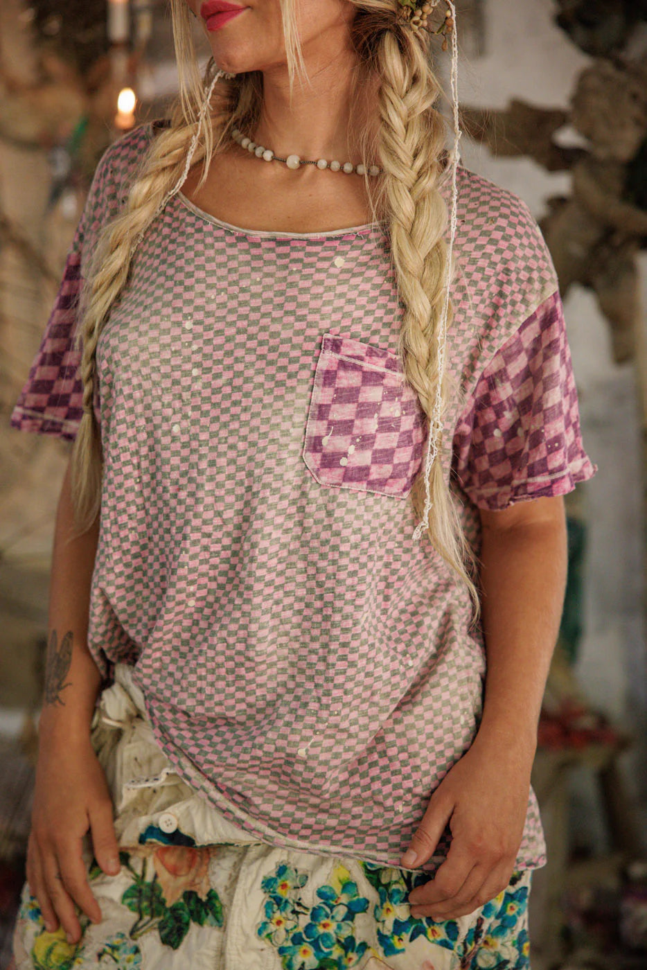 Piecewise Pocket Tee 2405 - Magnolia Pearl