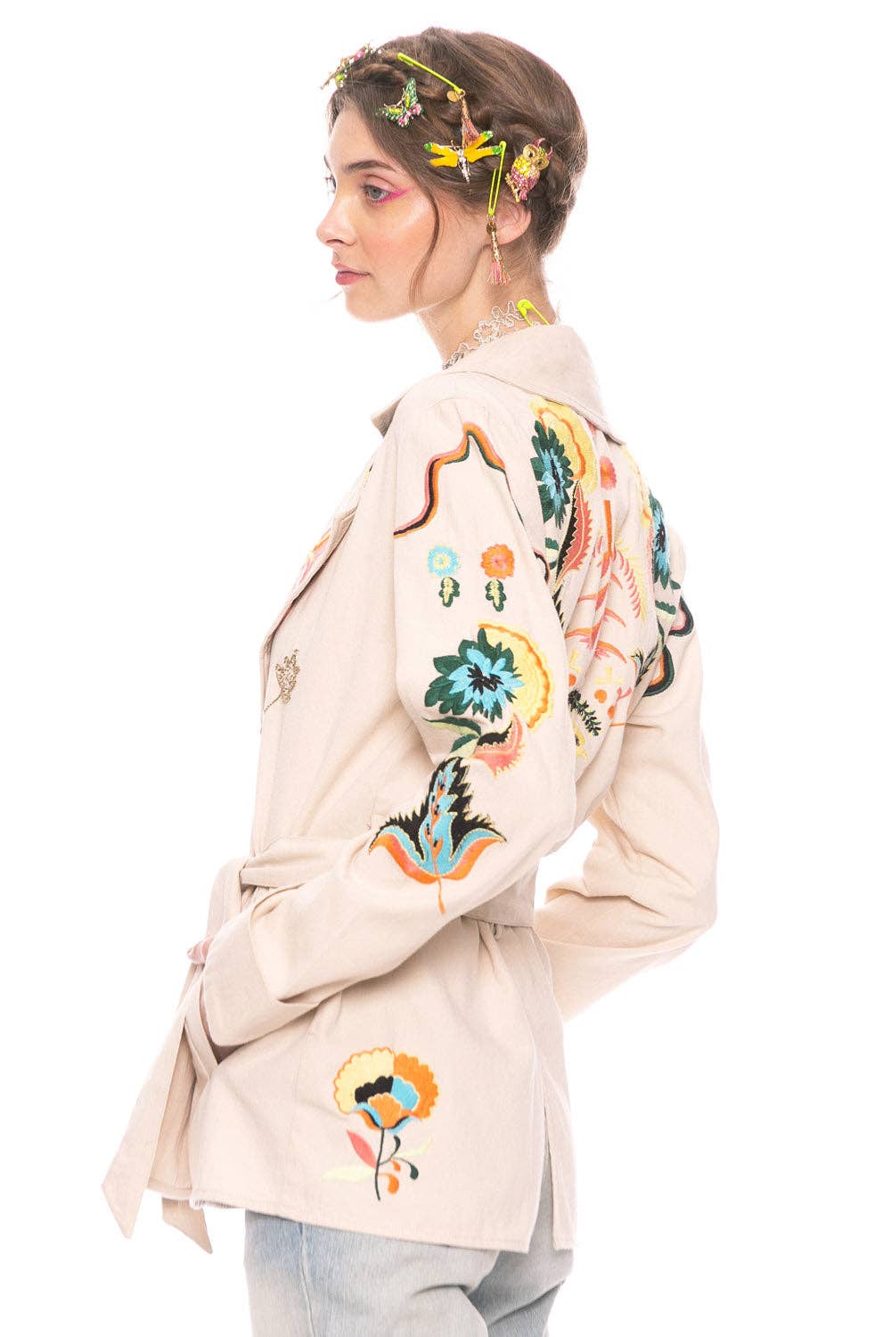 Estrella Embroidered Jacket: M