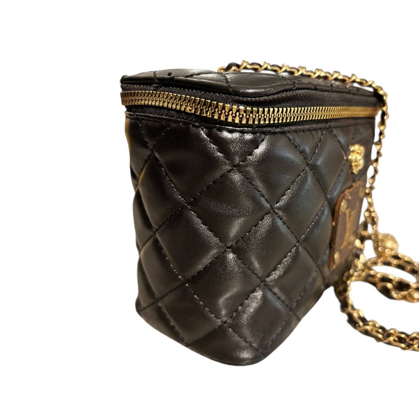 The Azure Quilted Square Crossbody