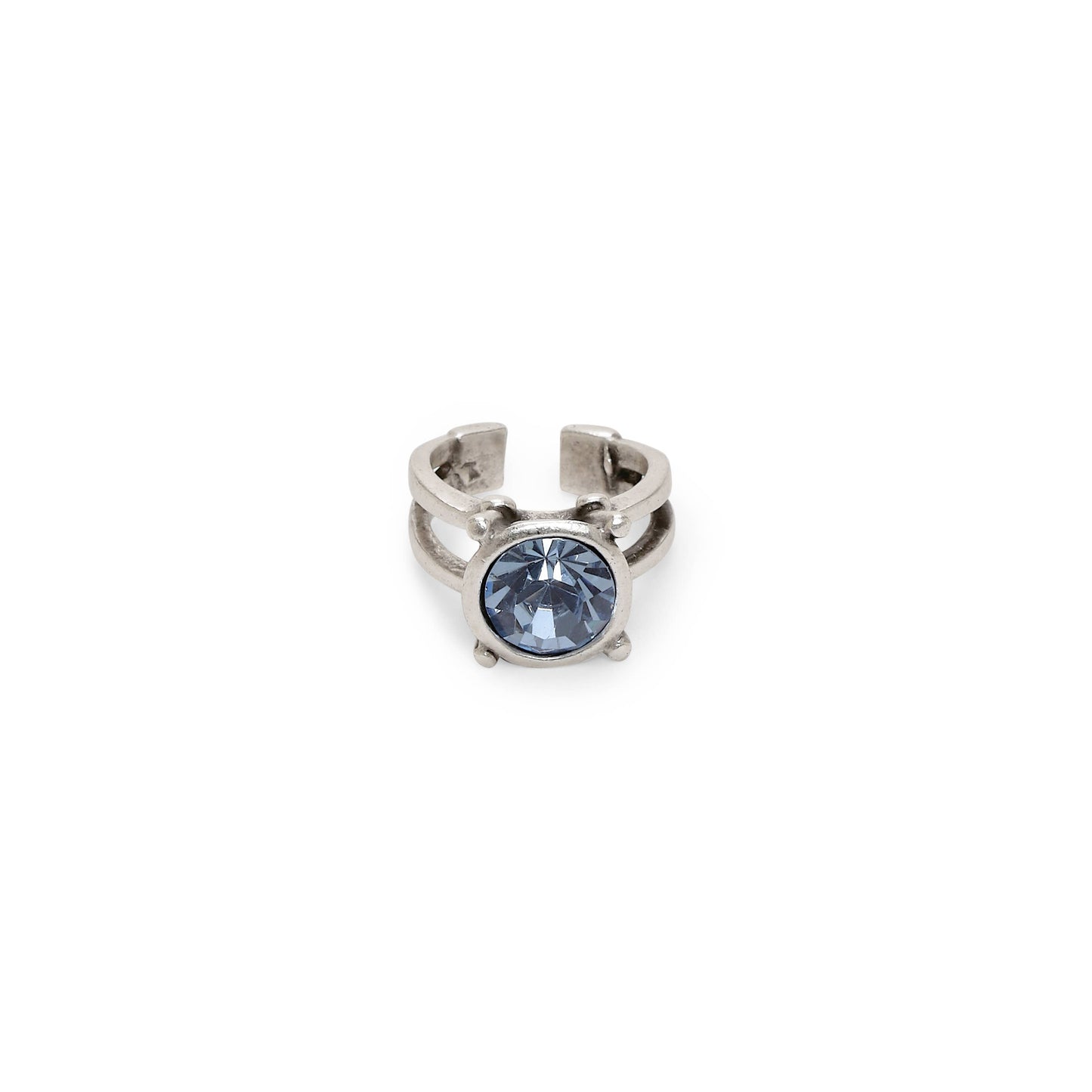 Handmade Crystal Brass Ring - 6838