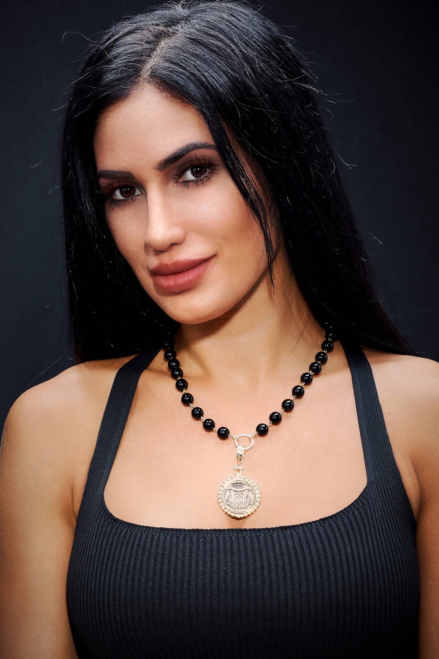 Handmade Gold Plated Pewter Necklace - H132
