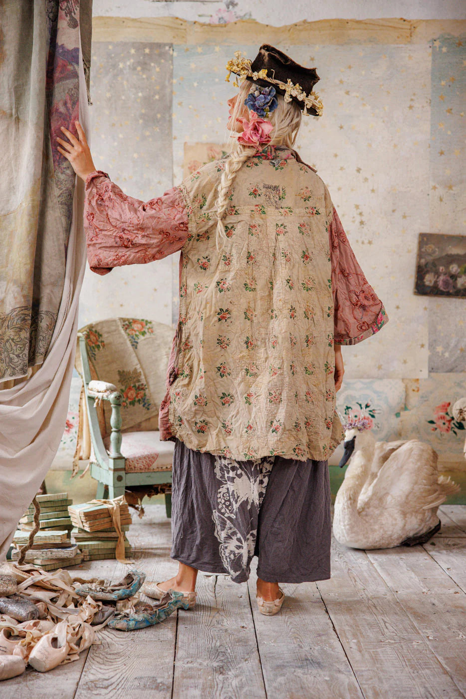 Appliqué Cyrene Coat 1122 - Magnolia Pearl
