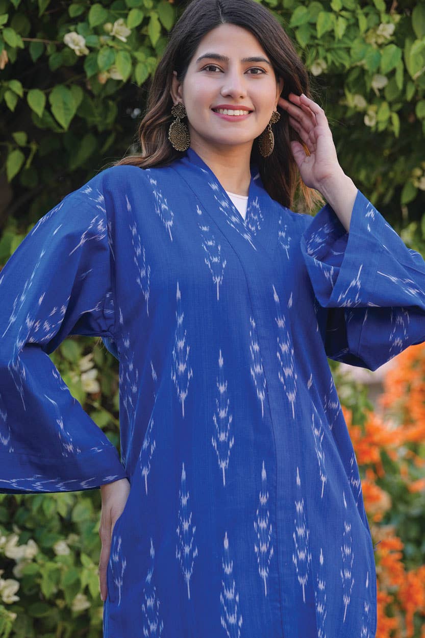 Ikat Handloom Kimono - Sevya Handmade
