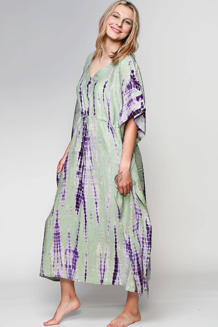 Shibori Caftans - Sevya Handmade