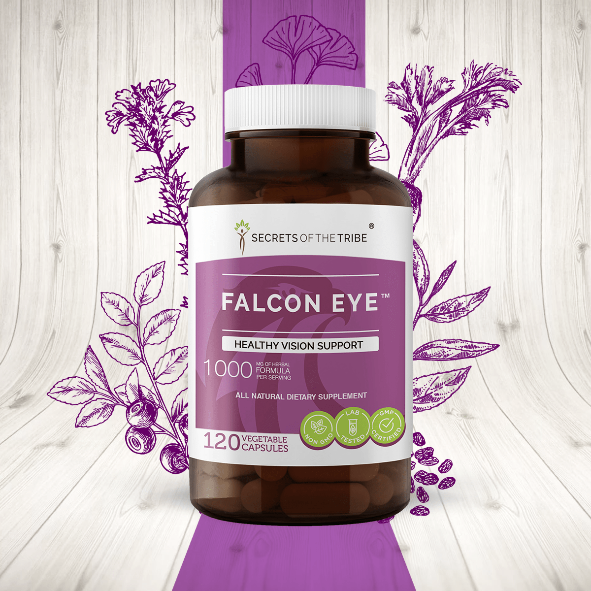 Falcon Eye Capsules. Healthy Vision Support: 60 Capsules