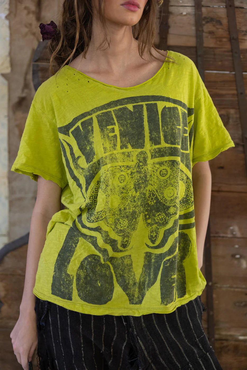 Venice Lover Butterfly Tee 2440 - Magnolia Pearl