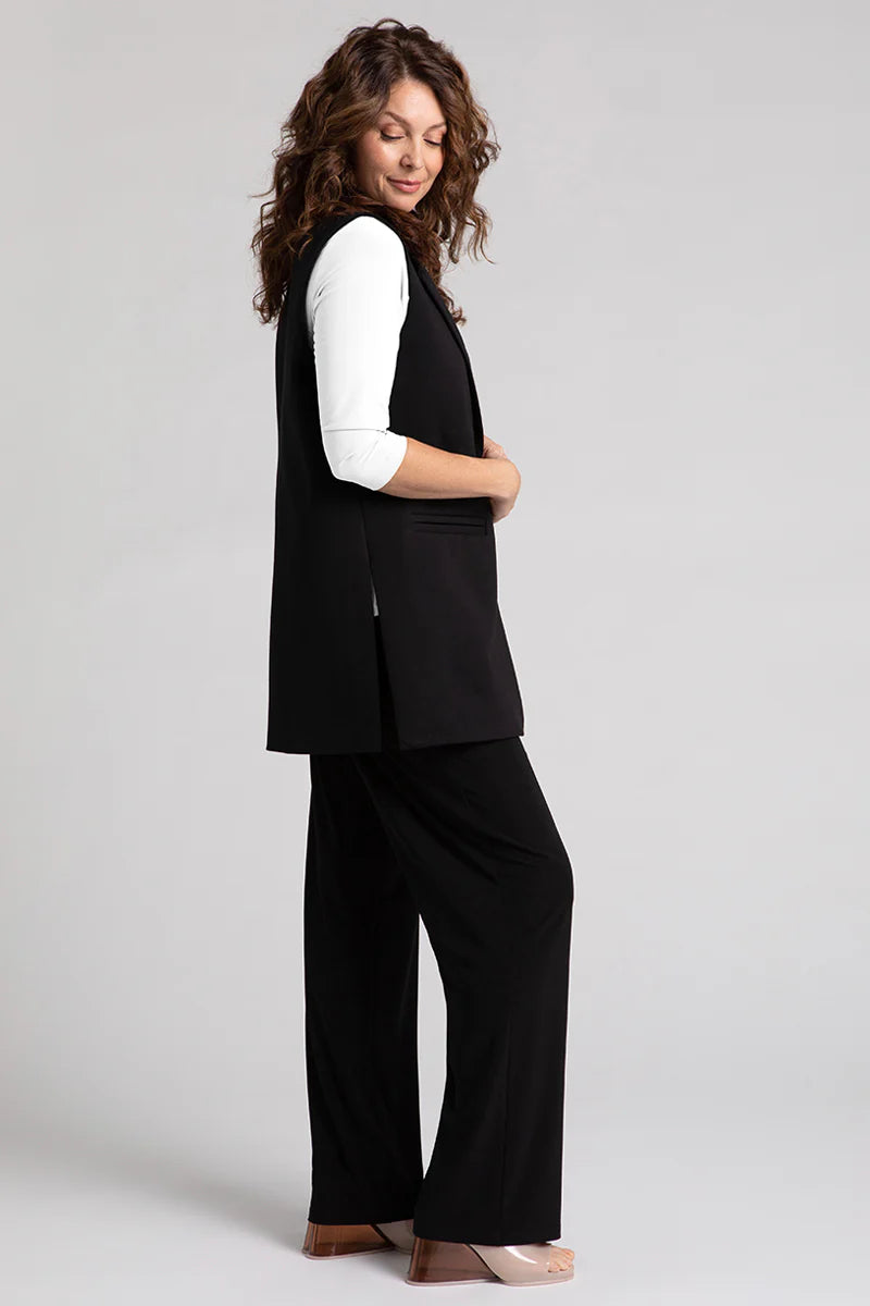 Ponte Sleeveless Jacket H6507 - Sympli