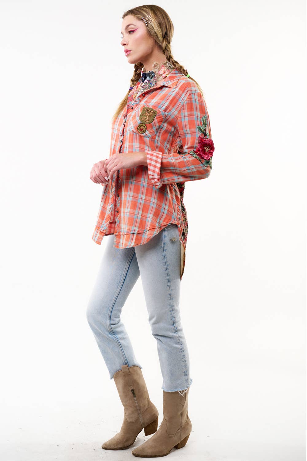 Ellie Plaid Shirt: M