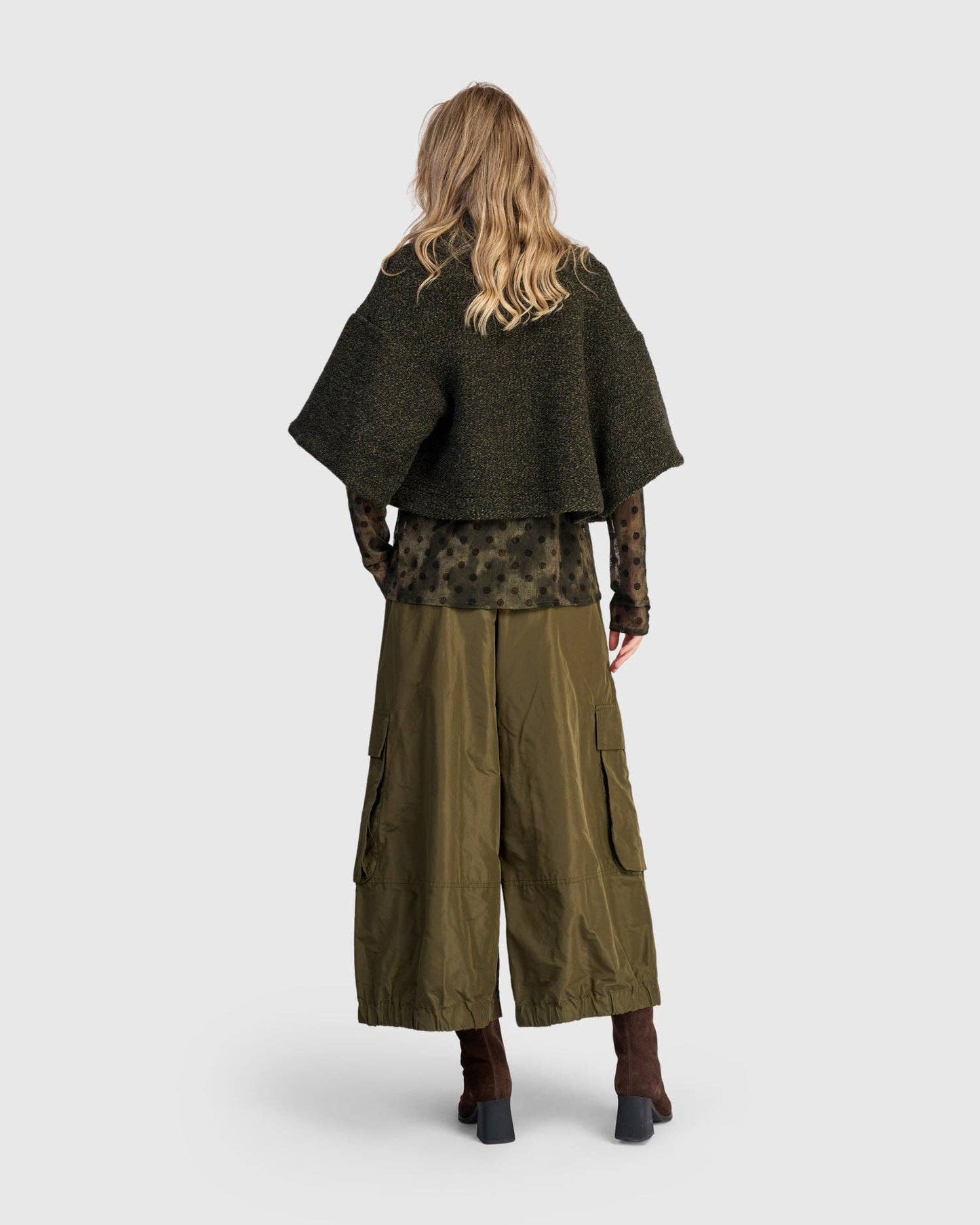 Urban Capulet Crop Jacket, Khaki: Khaki / S (US 8-12)