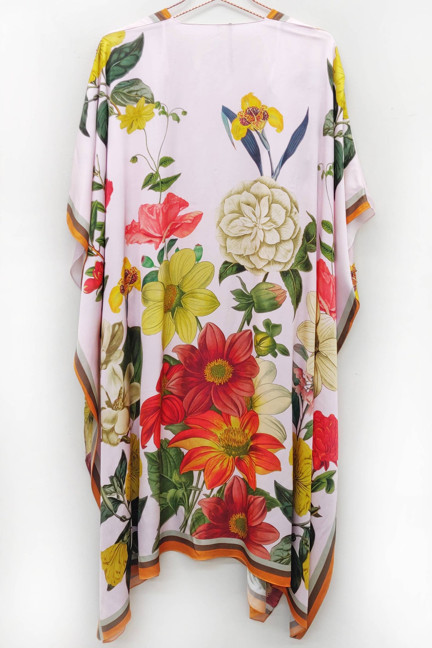 French Kiss Hand-beaded Kimono: One Size / Heavenly Pink