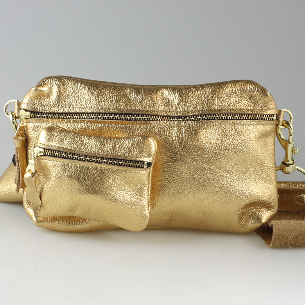 The BARI Hipbag / Crossbody / Sling: Silver