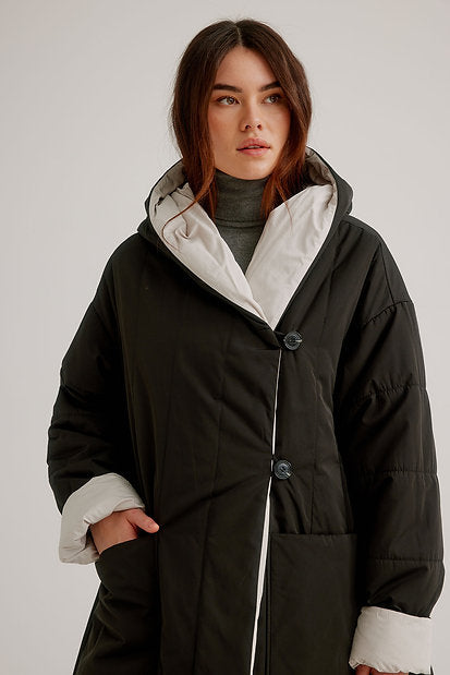 Reversible Quilted Trench K5581R-332 - Nikki Jones