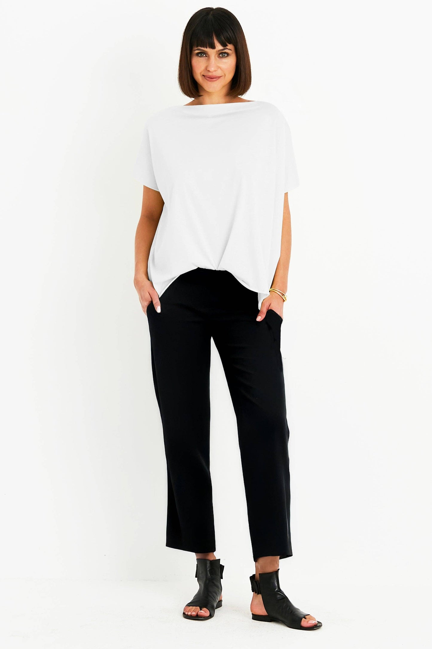Pima Cotton Butterfly T-Shirt - White: White