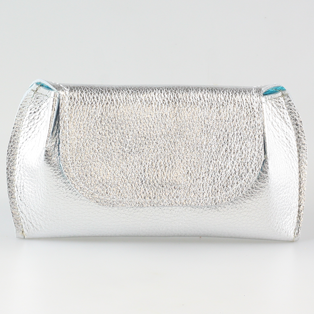 The Marla Sunglass Case: Metallics!: Royal / SIlver