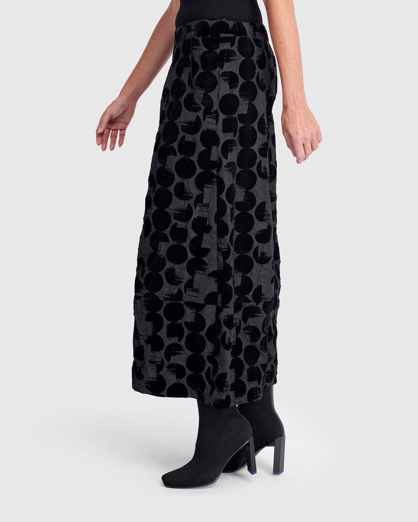 Hematite Wide Leg Pants, Crescent: Crescent / 3 (US 10-12)