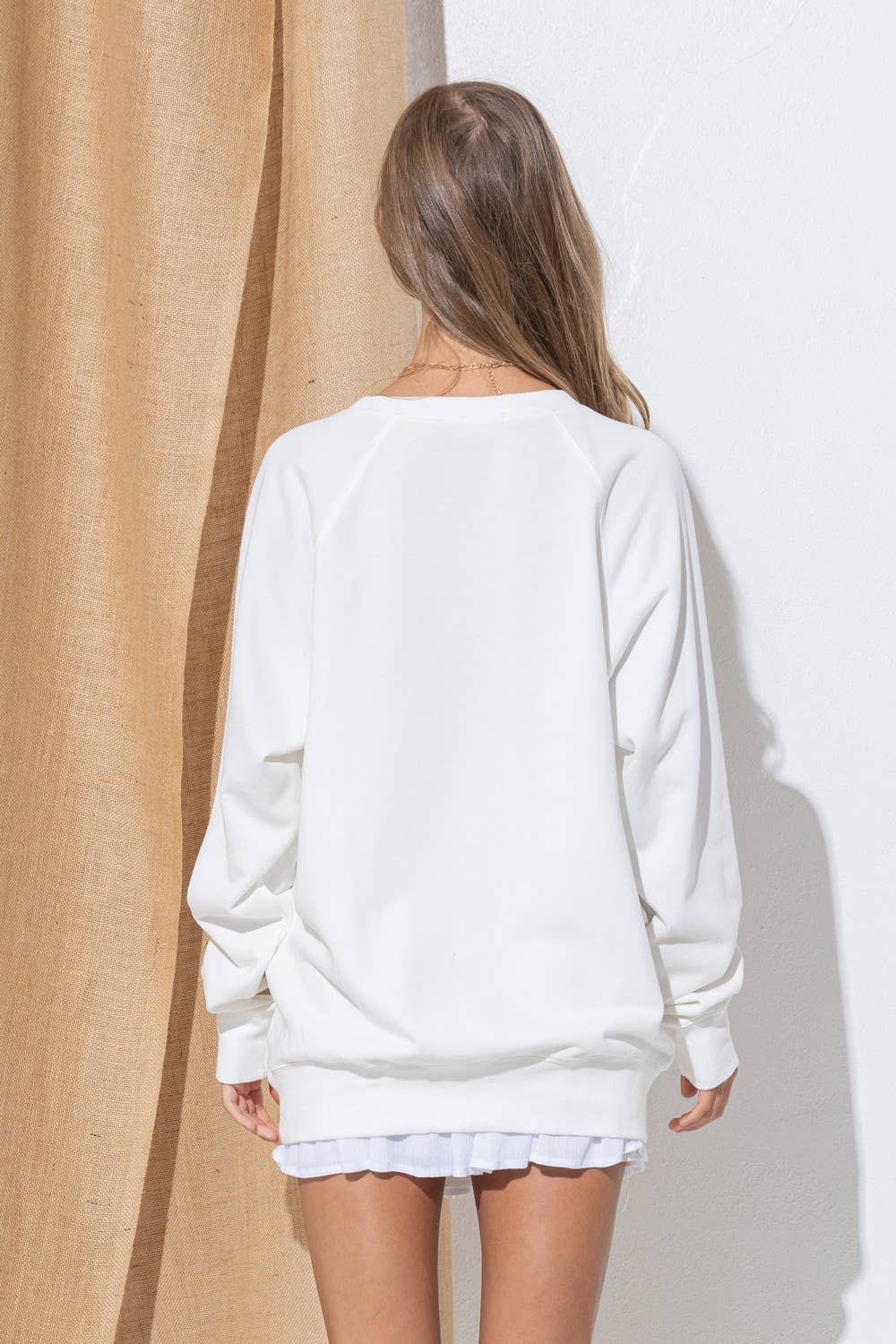 31142T - French Terry Raglan Graphic Tennis Sweatshirt: KELLY GREEN / SMALL