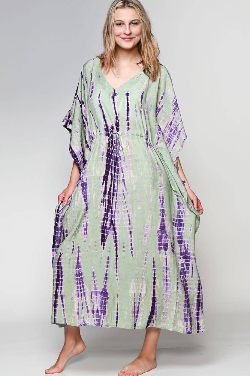 Shibori Caftans - Sevya Handmade