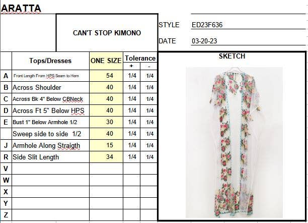 Can't Stop Kimono: One Size / Ivory