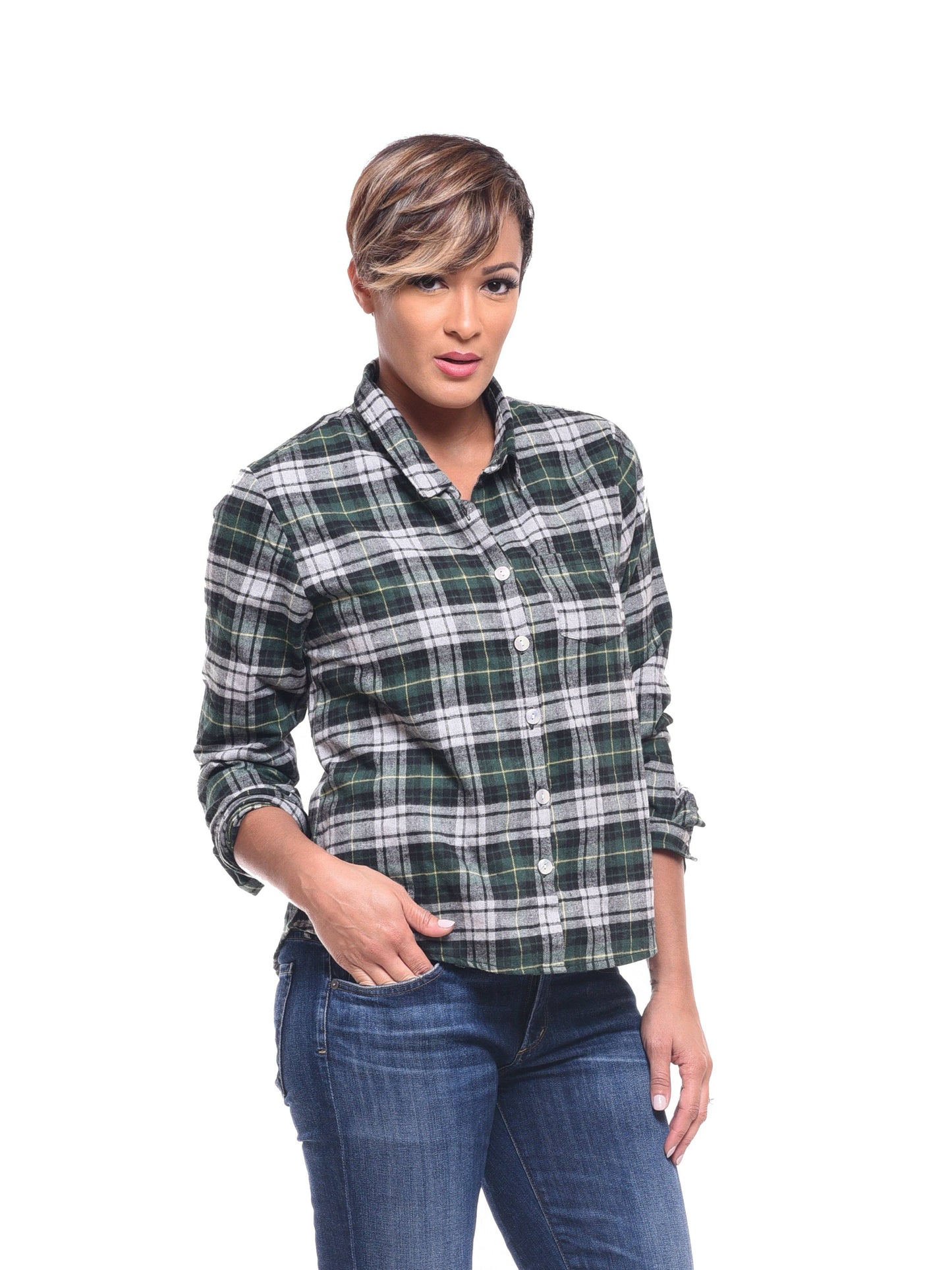 CV45 Boyfriend Shirt in York Flannel*: M