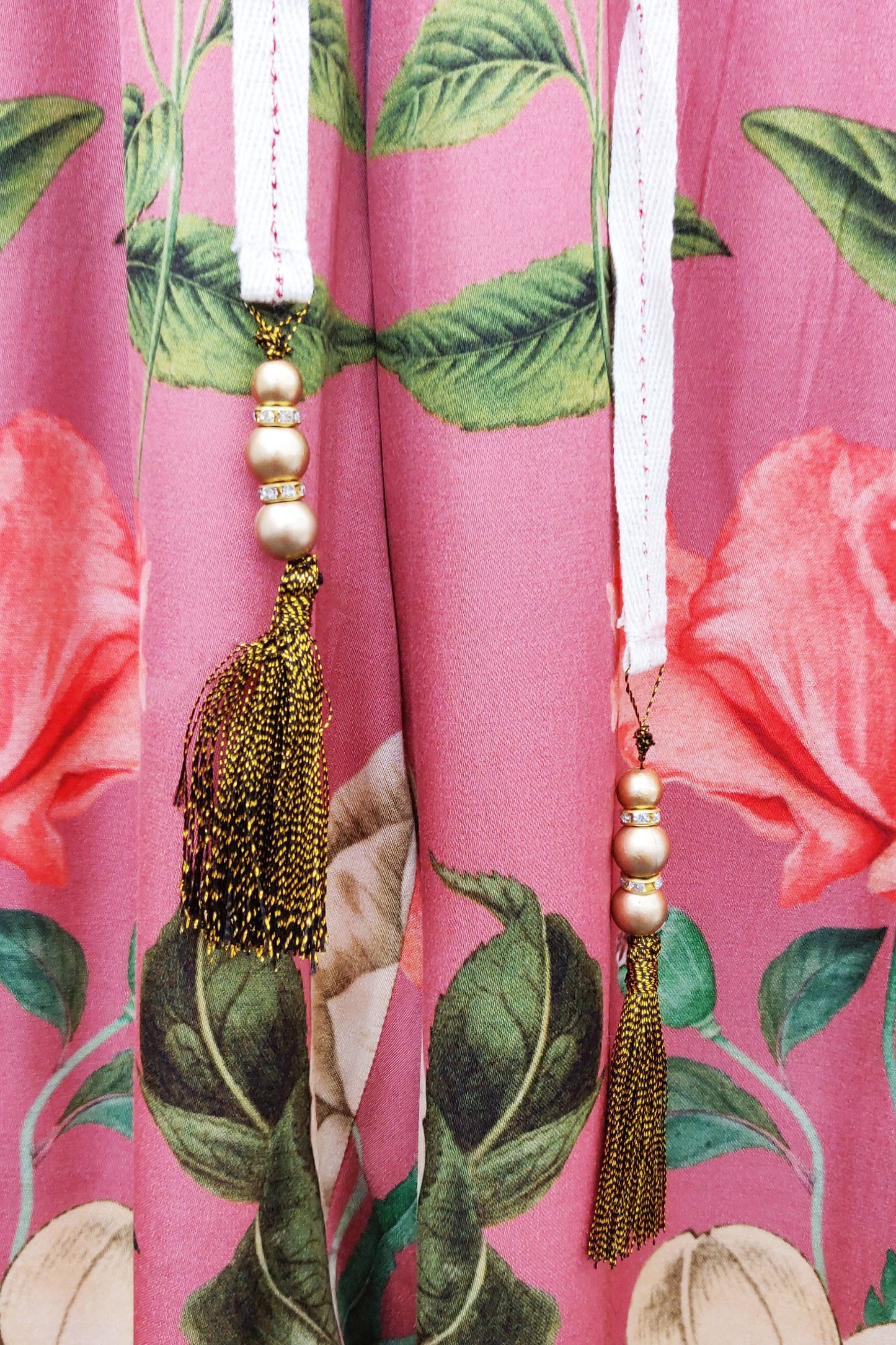 My Valentine Pants: Dusty Rose Floral / L