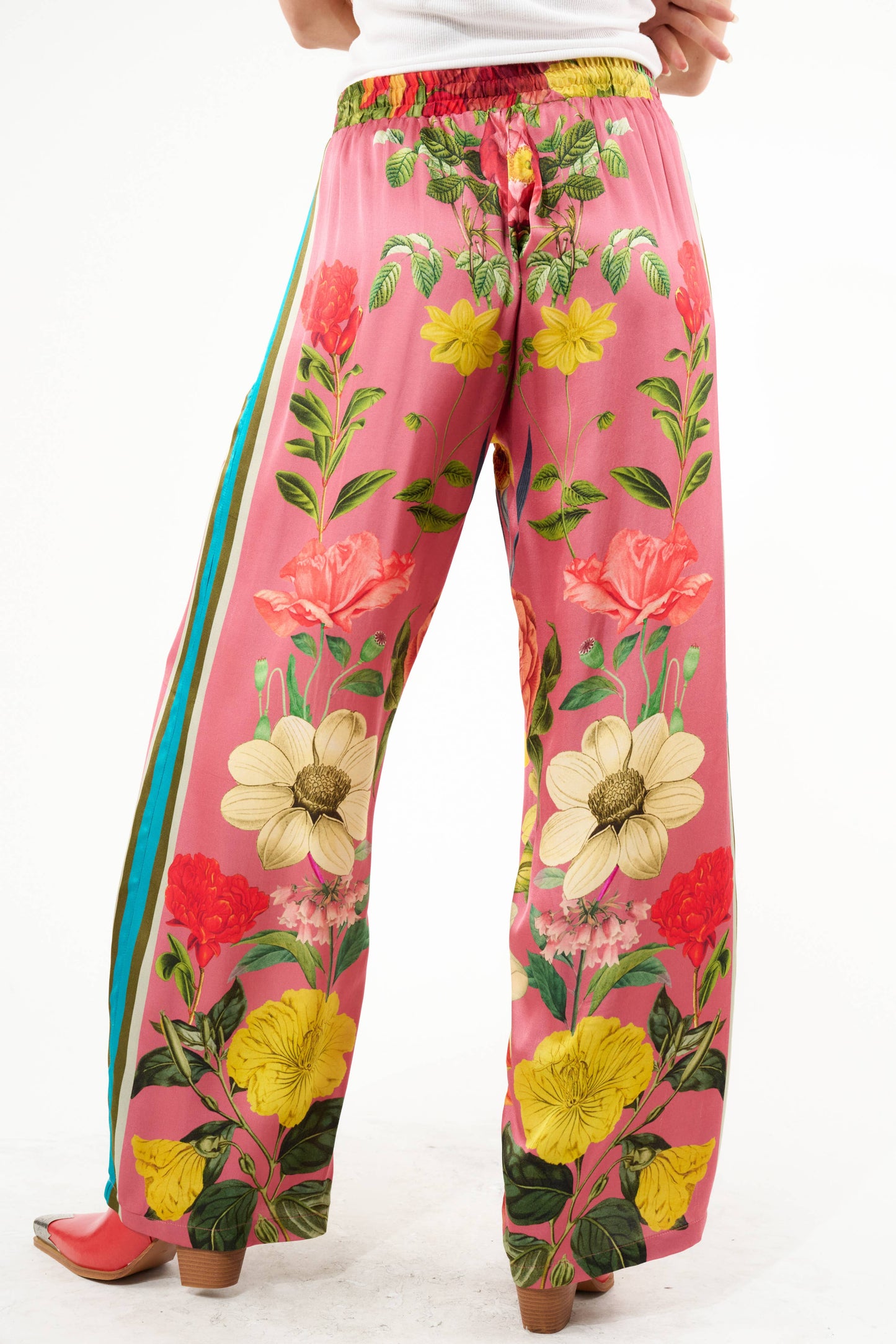 My Valentine Pants: Dusty Rose Floral / L