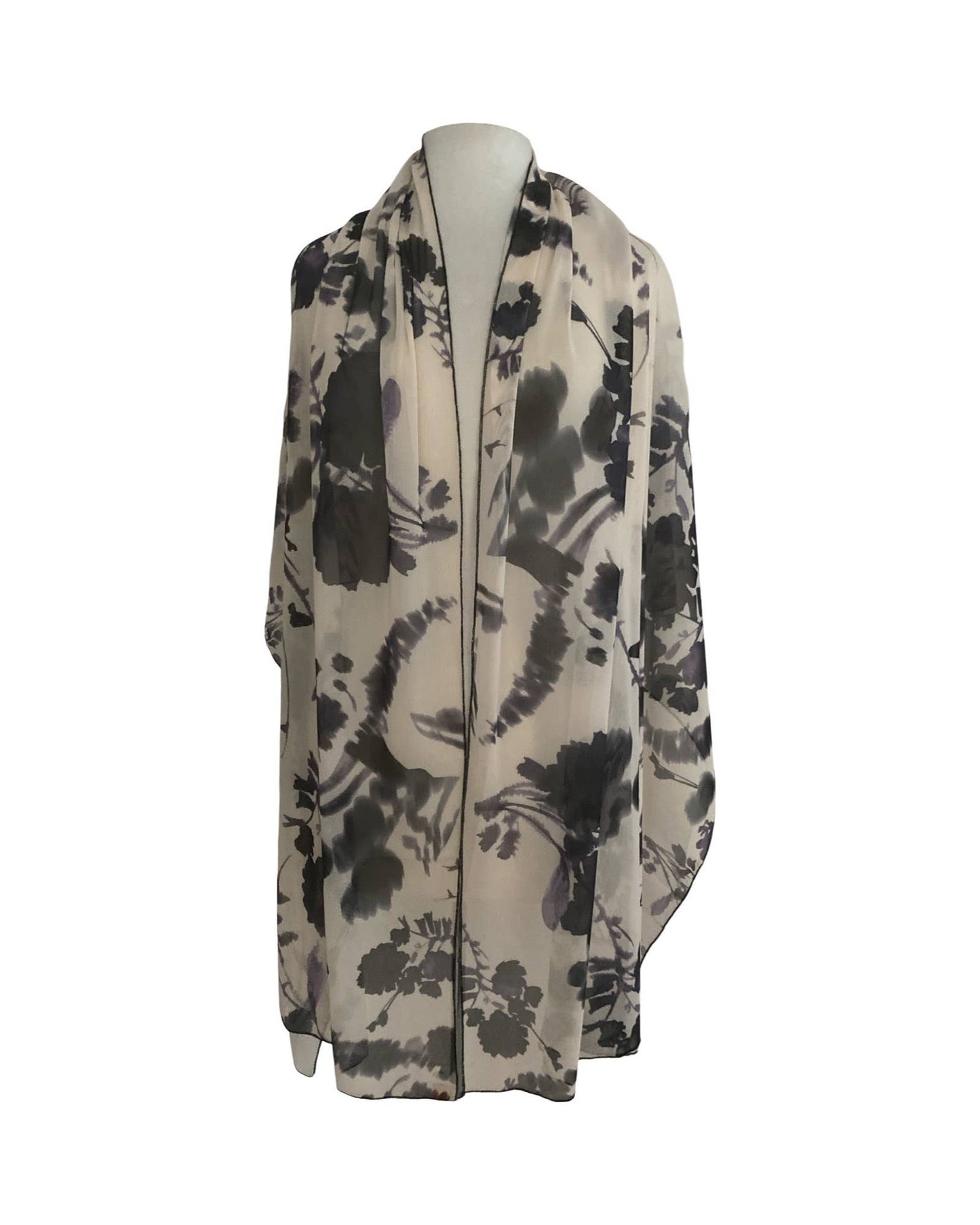 ADDISON Long & Wide Print Mesh Shawl Stole Wrap : OS