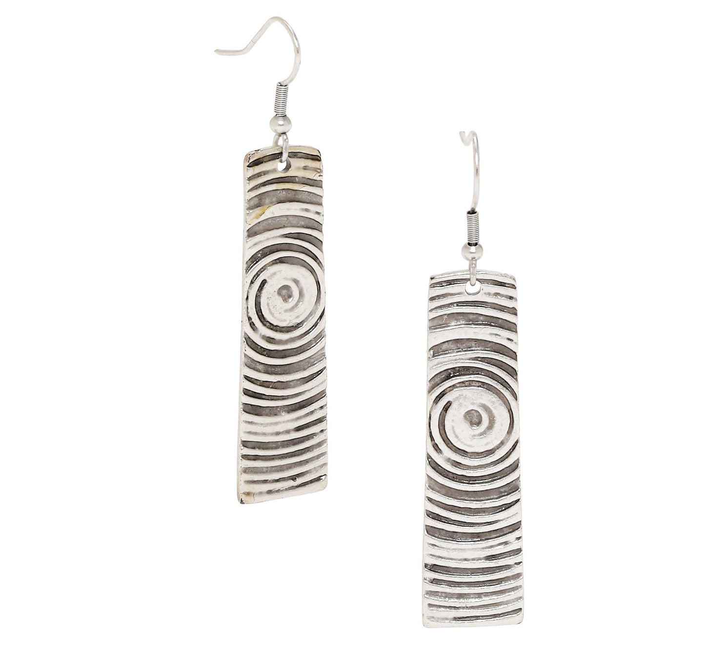 Handmade Pewter Earings - 5178